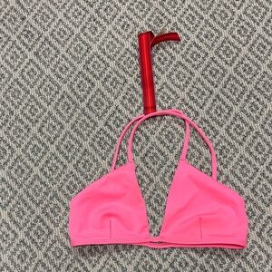 NWT Left On Friday Bright Pink Bikini Top Size Small